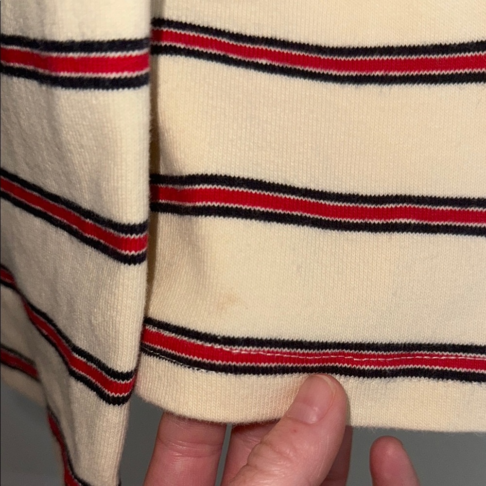 Parke coastal Striped Sweatpants with Navy and Red Accents - Picture 5 of 5